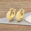 Nidin Ins Hot Sale Simple Fashion Versatile Cosmic Star Series Moon Shape Earrings Gold Plated Ear Jewelry Accessories Gifts