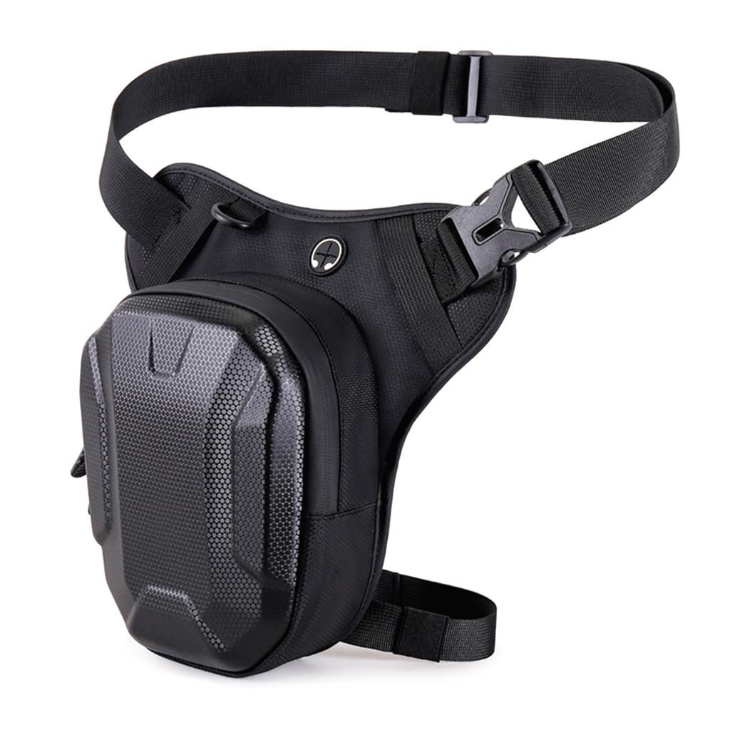 Adjustable Motorcycle Leg Mounted Hard Case Organizer Polyester Storage Bag for Phone Keys tool During Long Rides
