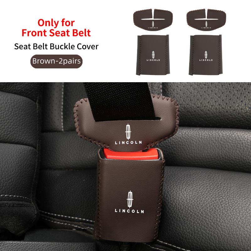 Anti Scratch Car Seat Belt Clip Protector Seatbelt Buckle Lock Cover For Lincoln MKZ MKX Aviator Navigator Continental Corsair gfsd7