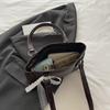 Yogodlns New Fashionable Oil Wax Leather Cylinder Handbag Women's Commuter Crossbody Bag Pure Color Crossbody Bag Retro Style