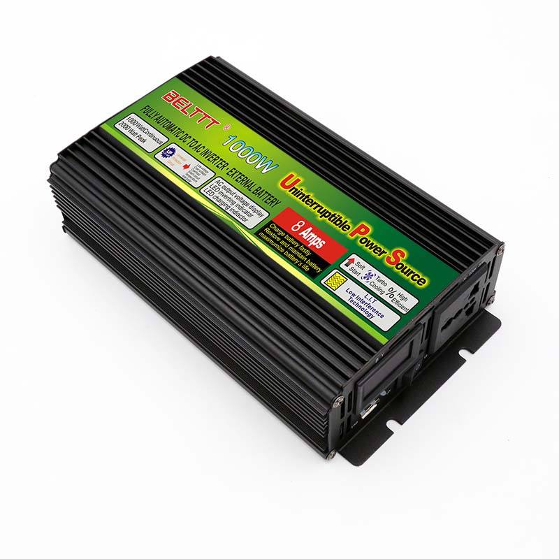 Free Shipping dc12v to ac 220v 230v 1000W UPS power inverter with battery charger