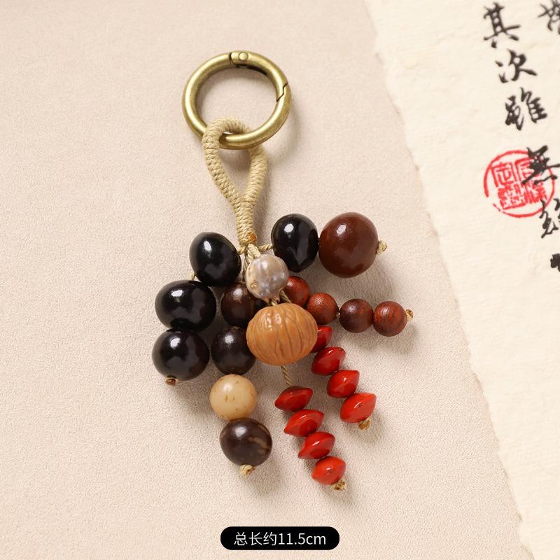 

Плетеный вручную кулон-мешочек с семенами желаний, растение, семя бодхи, брелок, ретро-подвеска для сумки