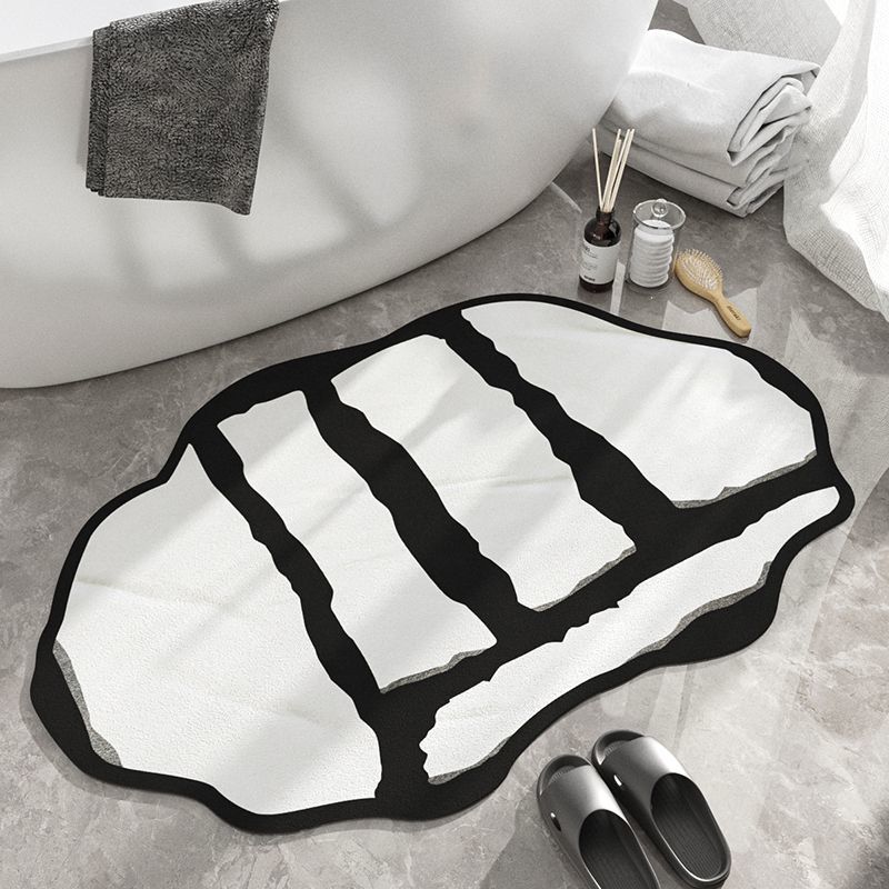 Irregular bathroom absorbent floor mat Non-slip quick-drying foot mat Special-shaped minimalist bathroom floor mat Door mat