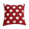 Love Pillow Cover Heart Shaped Pillow Cover Valentines Day Throw Pillow Covers Heart Love Couples Decorations Embroidery Pillowcases (No Lint))))