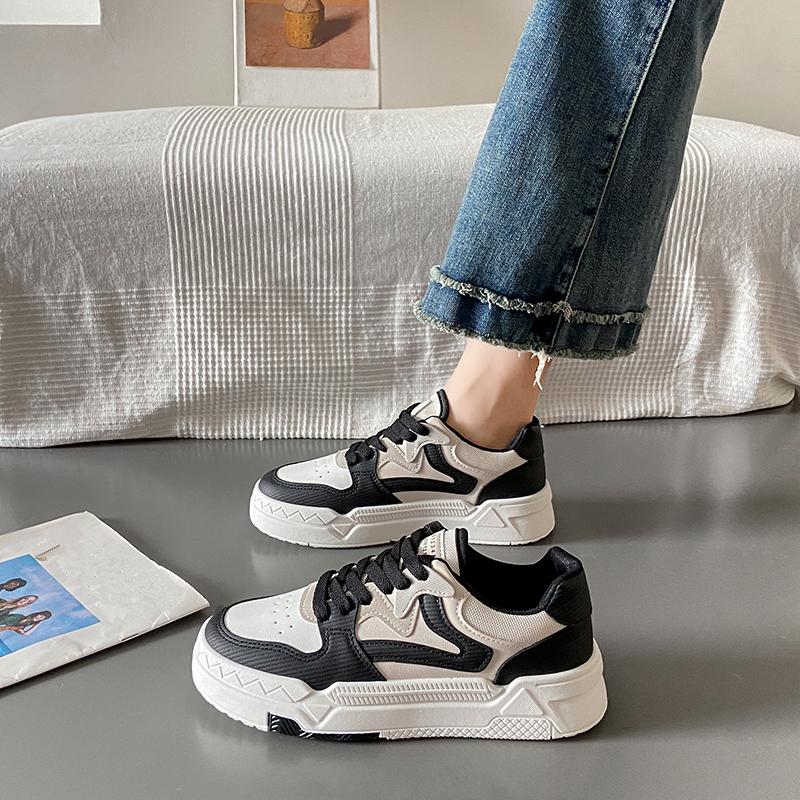 

Модные кроссовки с круглым носком, в цветовой гамме, с неглубоким вырезом, повседневные, на плоской подошве, новые, дышащие, на толстой подошве, увеличивающие рост, для бега 40