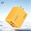 1Pcs 8 In 1 Fast Charging Phone Charger Power Adapter 240W Gan Usb C Charger Type C Eu/Us/Uk Plug Wall Charger For Phone