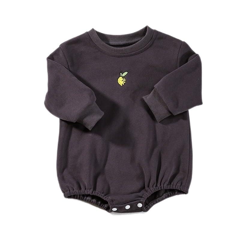 

Мягкий комбинезон с фруктами, белый, розовый, черный, милый, хлопковый, для новорожденных, детей, повседневная одежда, стильная, весна, лето, осень, зима, для мальчиков и девочек, для малышей [Key shop] серый