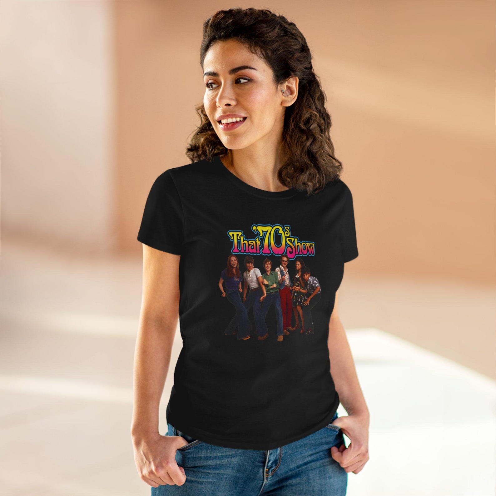 That 70s Show Retro TV Cast Black Women s T-Shirt M