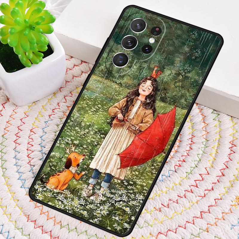 The Diary Of A Forest Girl TPU Phone Case For Samsung Galaxy note 10 pro S26 S25 S24 S23 S22 Ultra Plus S21 FE S20 Cover