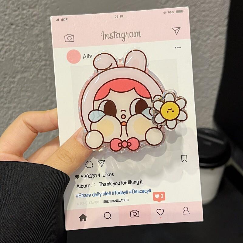 Cute Crying Doll Magnetic Phone Case IPhone 13 14 15 16 17 Series Dual-Sided IMD Back Cover Shockproof Scratch Resistant