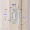 Standard Door Strike Plate Security Striker Accessories Universal Stainless Steel Latch