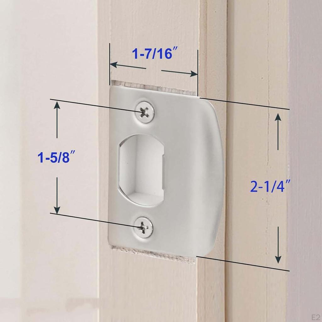 Standard Door Strike Plate Security Striker Accessories Universal Stainless Steel Latch