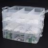 Large Capacity Transparent Boxes for Jewelry Earring Rings Bracelet Boxes Removable Storage Box Container Dustproof Organizer