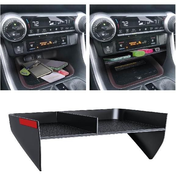 Upgraded Center Console Organizer Compatible With Toyota RAV4 2025 2024      Interior Accessories, Gear Shift Storage Tray Secondary Box Ert Divider