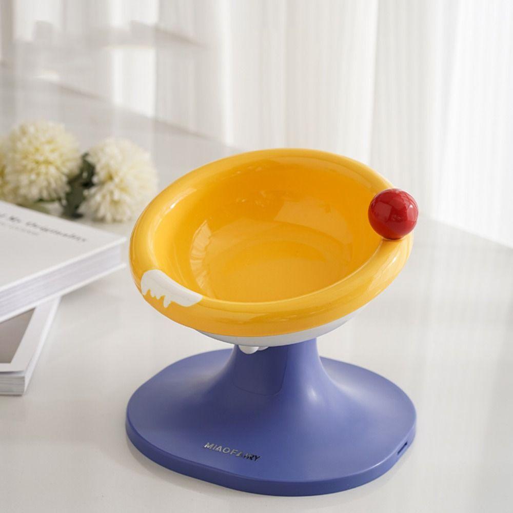 Ceramic Pet High Foot Bowl Height Adjustable Pet Drinking Feeder Multi-use Cat Bowl  Kitten Puppy