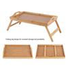 Plateau de lit - ZJCHAO - Bambou - Pliable - 50x30cm