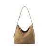 Neue Damen-Schultertasche aus Wildleder, Hochwertige lässige Damen-Handtasche mit großem Fassungsvermögen, Weiche Ledertasche für den Weg zur Arbeit, Achsel-Tote-Bag