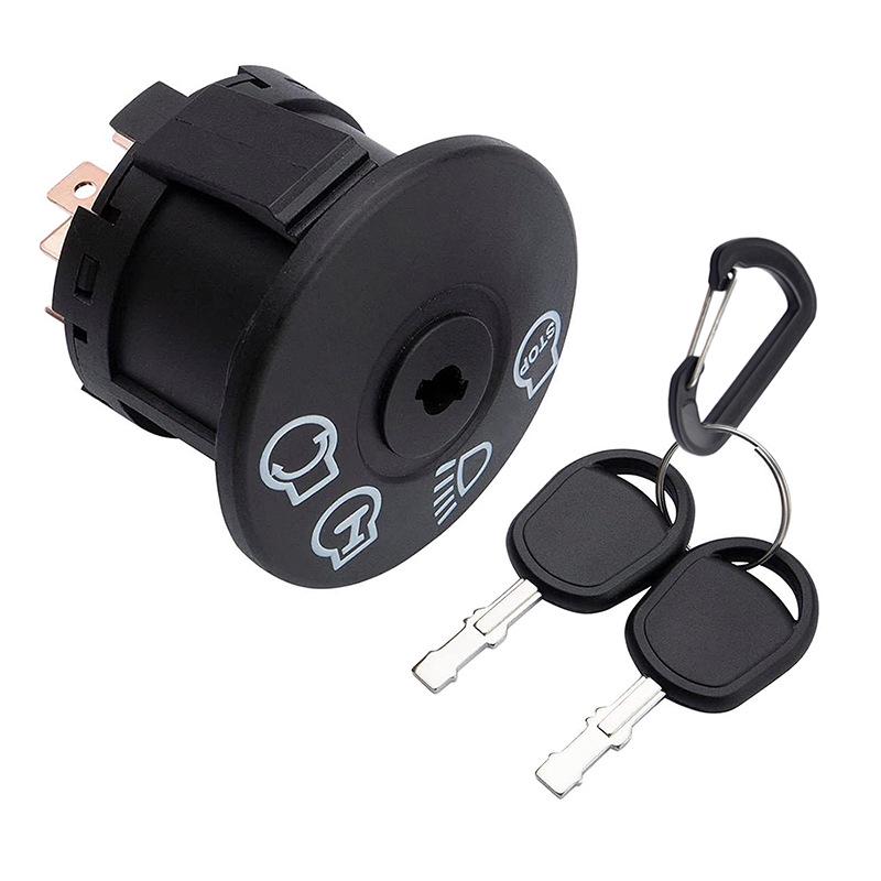 Compatible Ignition Key Start Switch for HUSQVARNA Lawn Mower Tractors (Part Numbers: 532163968, 532175566)