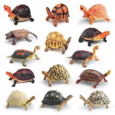 Simulationsschildkrötenmodell Realistische Schildkrötenfigur Miniaturtier Lernspielzeug Heim- und Büro-Schreibtischdekoration Ornament