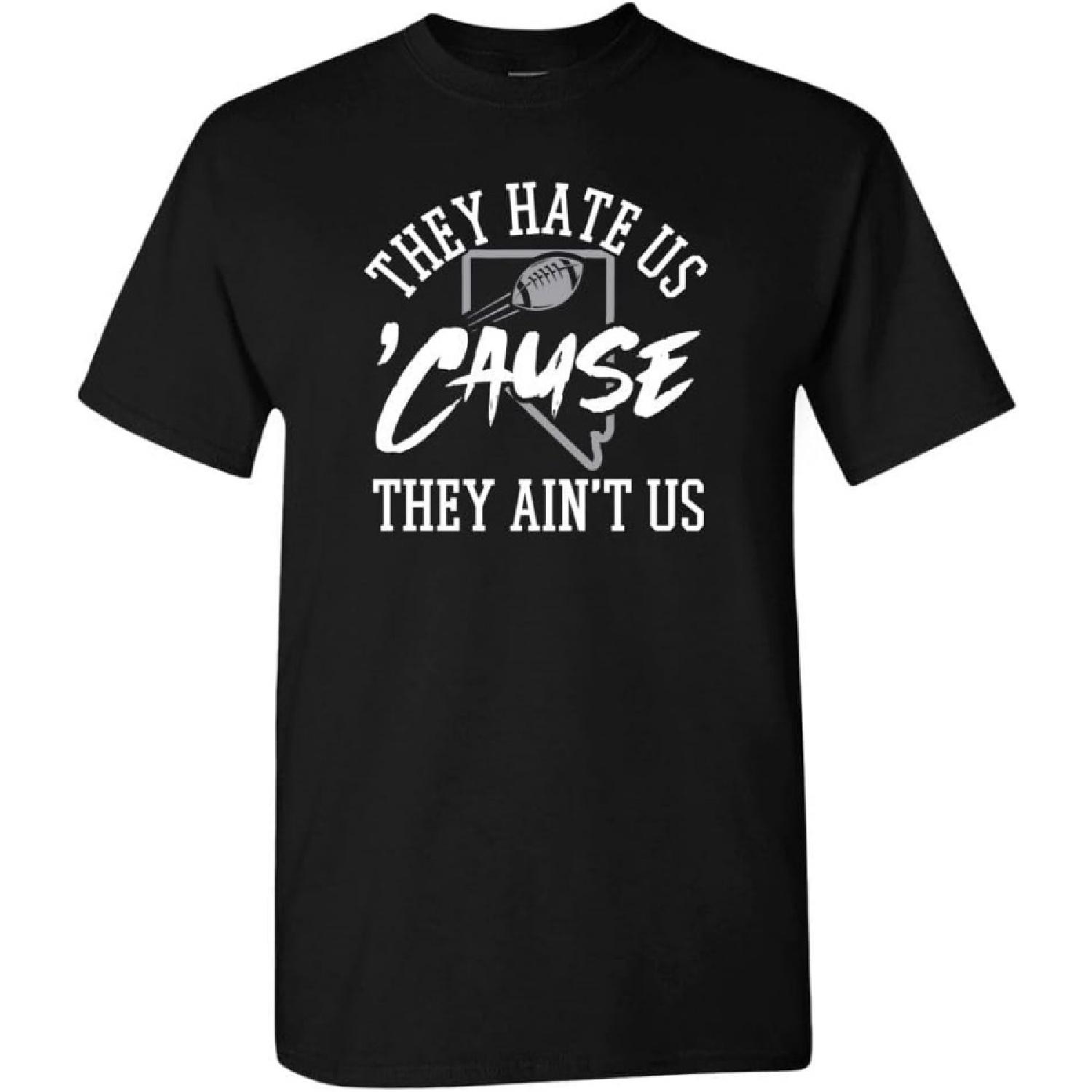 They Hate Us  Cause They Ain t Us Men s Apparel for Football Fans S