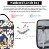 Sonices Cartoon Game Lunch Bag  Office Lunch Box For Child Fun Print Thermal Lunch Bags Waterproof Portable Cooler Bag
