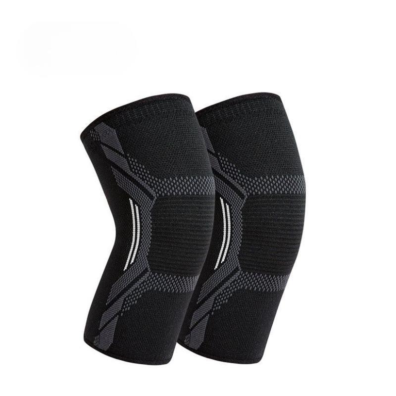 Summer Knitted Nylon Sports Knee Pads for Men and Women Cycling Protective Gear  Running Skipping Rope Fitness Thin Warm and Breathable Leggings