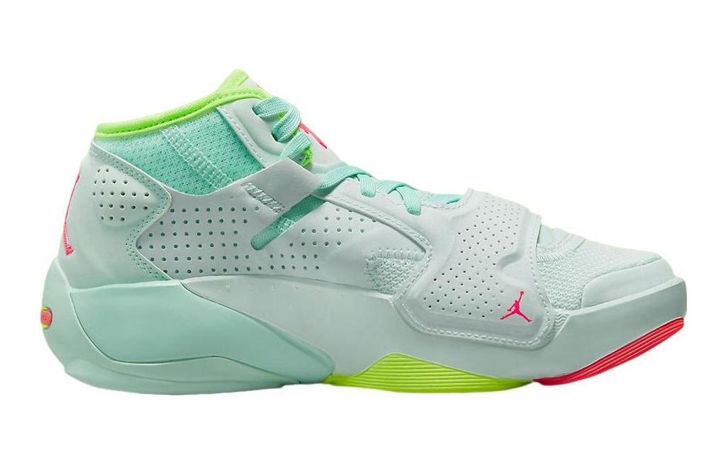 Jordan Zion 2 Zion 2 Abrasion Resistant Breathable Mid top Basketball Shoes Cyan DV0992-367