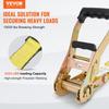 Ratchet Tie Down Straps (10PK), 10000 lb Break Strength, Endless Ratchet with 10 Premium 2" x 30' Tie Downs Heavy Duty, Track Spring Fittings for