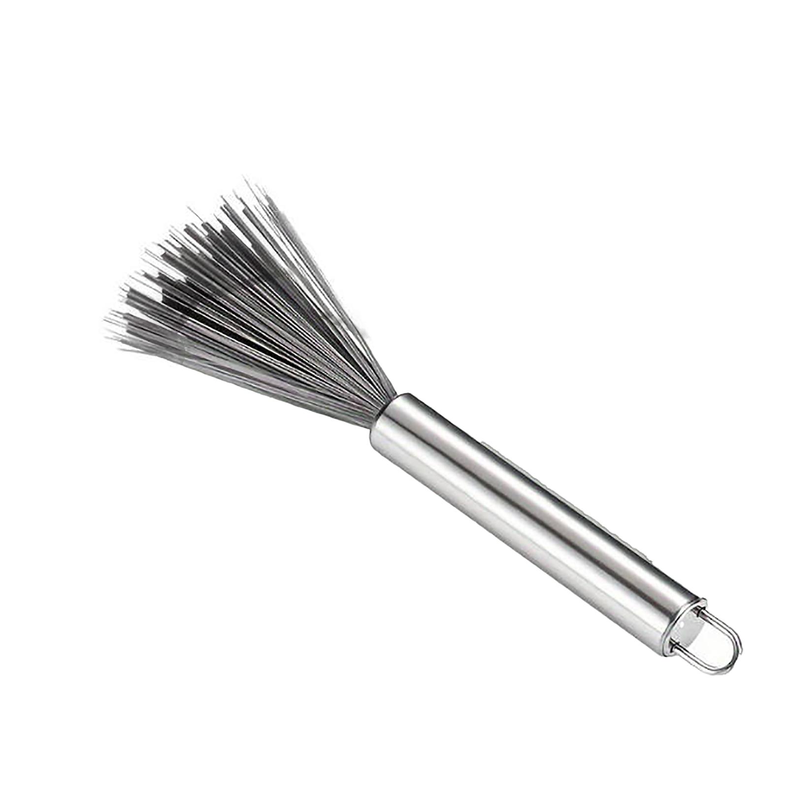 

304 Stainless Steel Pot Brush Household Easy-to-clean Long-handled Brush Canteen Cleaning Kitchen Utensils Special Pot-washing . One Size