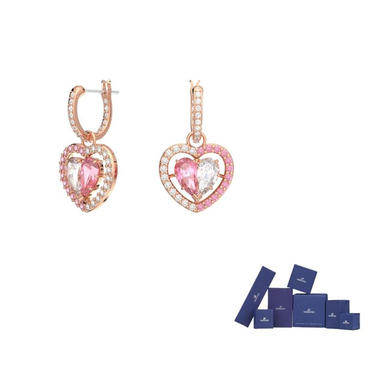 Swarovski Gema Earrings Womens F-Basic Packaging - Original Brand Box розового золота