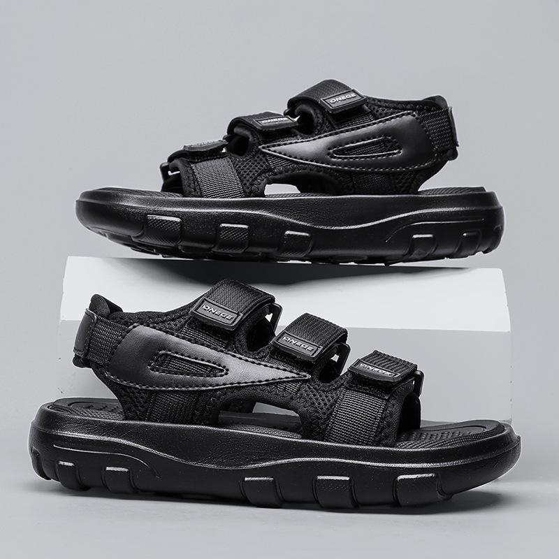 Cool Shoe Boy New Style Shoes - Soft-soled, Casual, Anti-slip Beach Slippers 30 чёрный