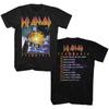 DEF LEPPARD Cd Cvr PYROMANIA SONG LIST Official 2-Sided SHIRT LRG New