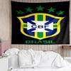 Brazilian Football Federation Printed Printed Tapestry, for Bedroom,Livingroom, Dormitory, Large Wall Decor, Fabric Decor Fan Birthday Gifts