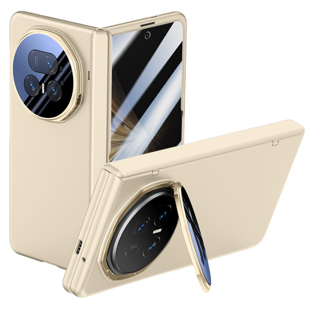 Für Honor Magic V5 5G Hülle PC Hart Handyhülle mit Anti-Spion-Folie, Linsenrahmen Ständer