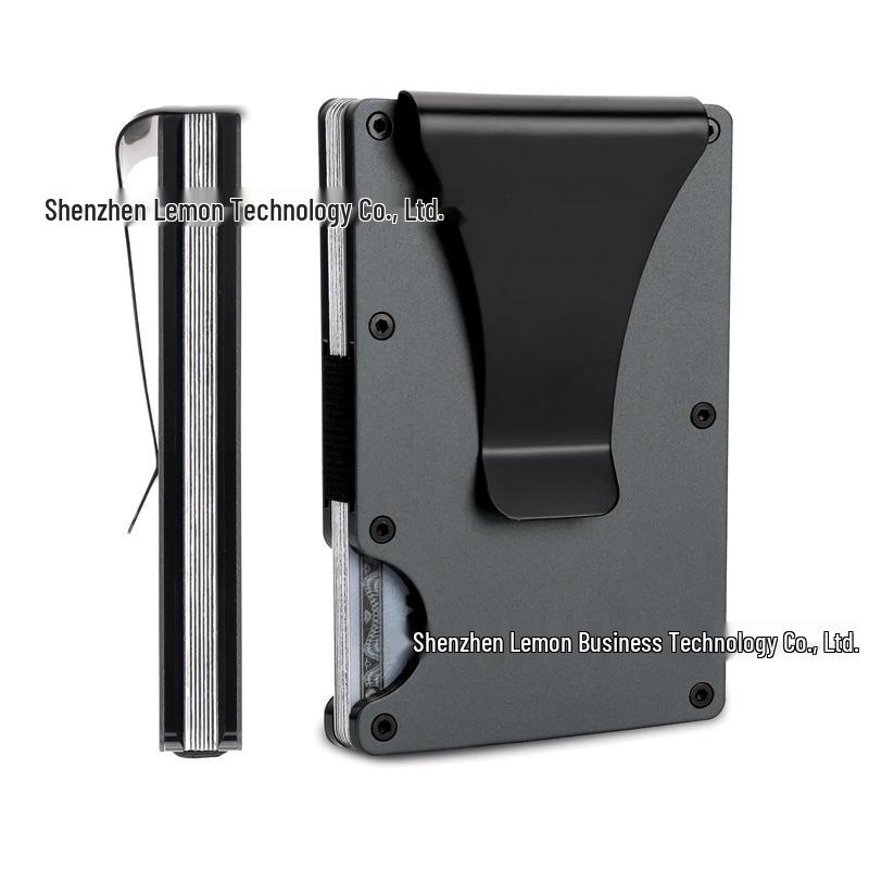 Ultra-Thin RFID Aluminum Alloy Anti-Theft Card Holder Wallet