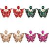 Animal Zodiac Water Drop Butterfly Earrings For Women In Summer