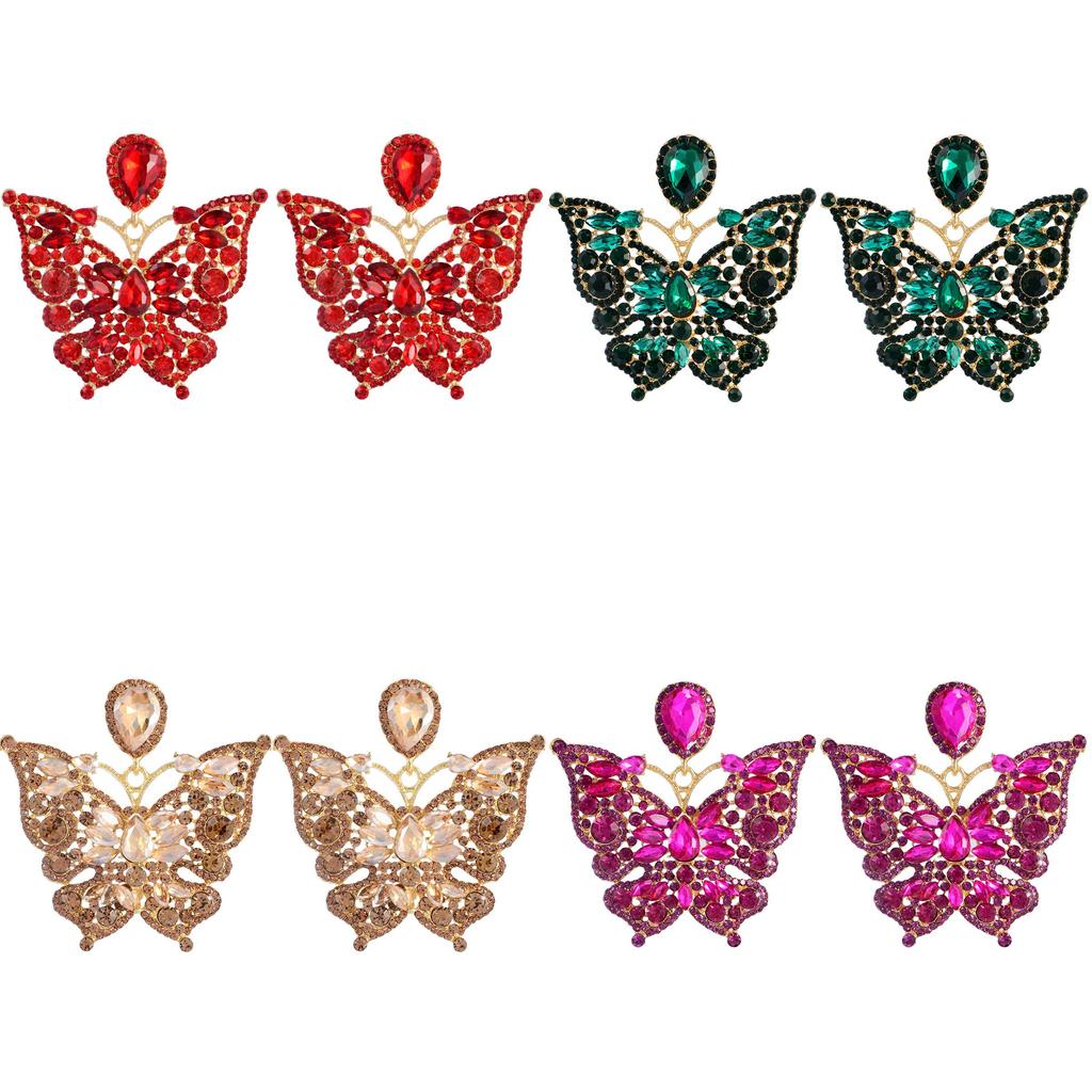 Animal Zodiac Water Drop Butterfly Earrings For Women In Summer