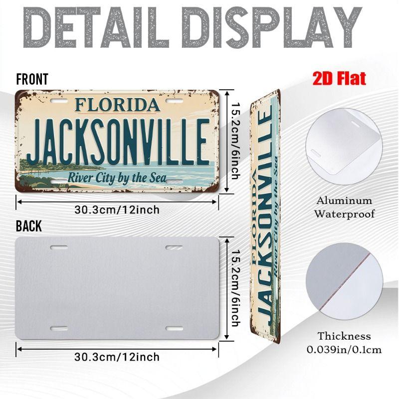 Urban City Theme Metal Tin Sign for Bar Garage Interior