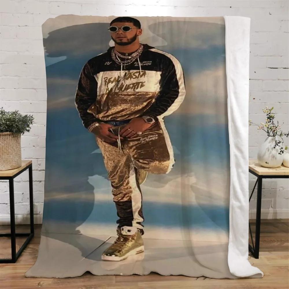 Anuel Aa Blanket Bed Blankets Characters Fluffy Plaid Beach Towel Interior for Home Luxury Bedding Throw Knee Soft Nap King Size