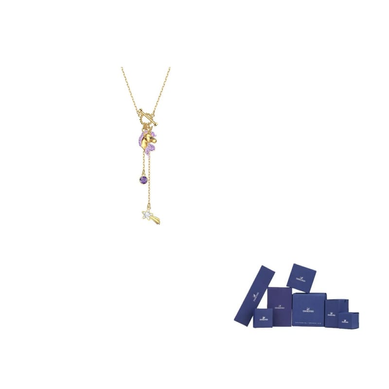Swarovski Out Of This World Necklaces Women's Gold Plated/Purple 5566745