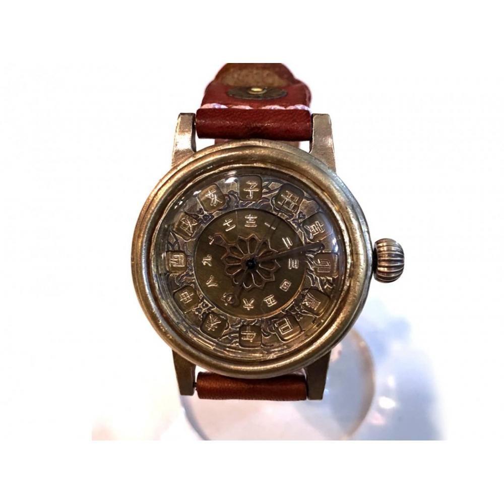 [Handmade Watch JHA] Hodinky Koji Shinohara 14486951 pánské hnědé