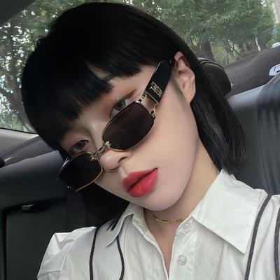 Küçük Çerçeveli Güneş Gözlüğü Kadın Moda İnternet Ünlüsü Retro Güneş Gözlüğü Ins Kore Kişilik Dar Çerçeve Hip Hop Güneş Gözlüğü