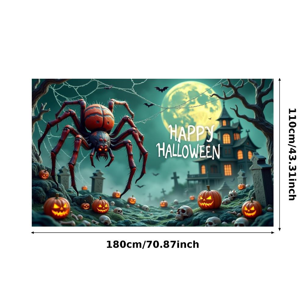 Holiday Banner Lanterns Party Prop Halloween Decor Dark Theme Scary Prop For Night Event Haunted House Holiday Event