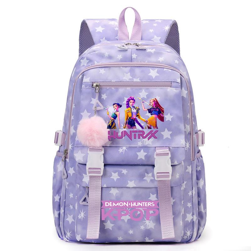 Zaino per Scuola Cartone Animato Kpop Studente Grande Capacità Zaino Ragazza Zaino Scolastico