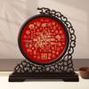 Heaven Official's Blessing Calligraphy Photo Frame: Longevity, Wealth, Treasure - High-End National Style Office Ornament