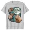 3 Capybara Moon Weird Howling T Shirt Funny Cute Animal Unisex Classic Short Sleeves Tee Shirt Fashion Casual Streetwear Tops