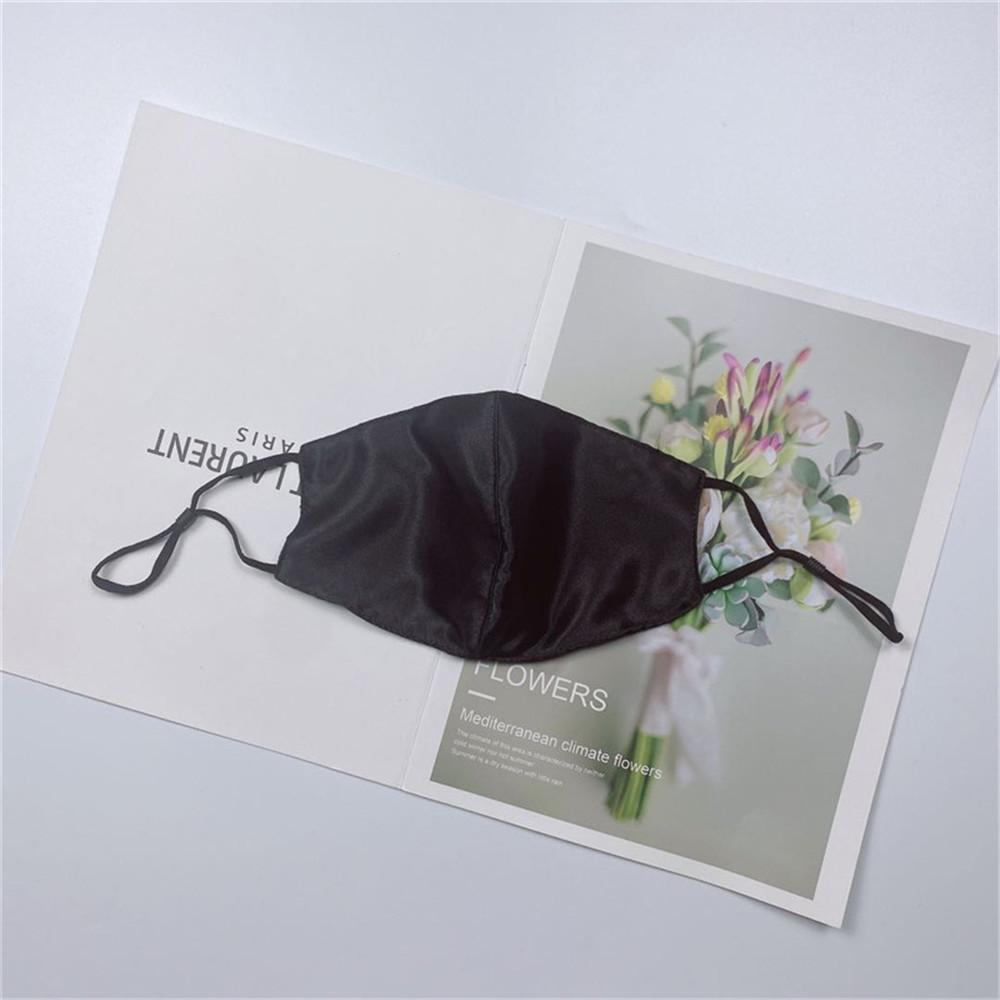 2pcs Double Layer Mask Ice Silk For Adult Four Seasons Sunscreen Breathable Mask