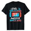 Gamer Graphic Tee Top Clothing 11 Years Old Clothes Level 11 Unlocked Awesome Since 2013 10th Birthday Gaming T-Shirt