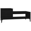 821133 vidaXL Coffee Table Black 100x50x45 Cm Engineered Wood