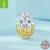 Silver Ziyun Dragon Egg DIY Beaded Bracelet, S925 Sterling Silver, New Year's National Trend Style.